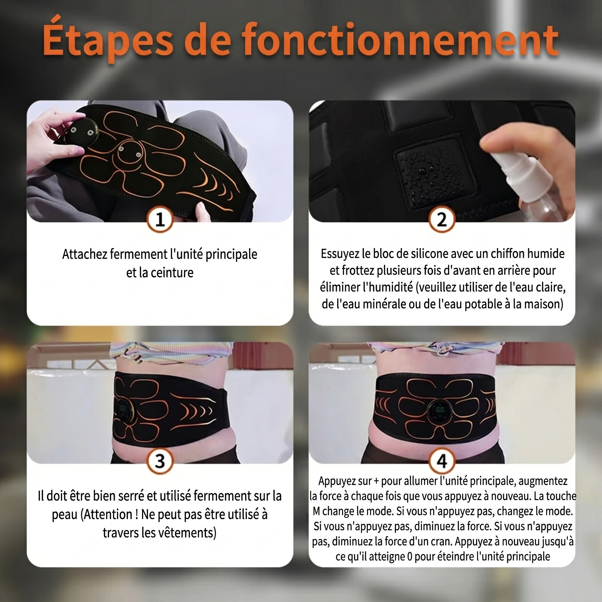Northwel EMS - Stimulation musculaire Electrique ABS